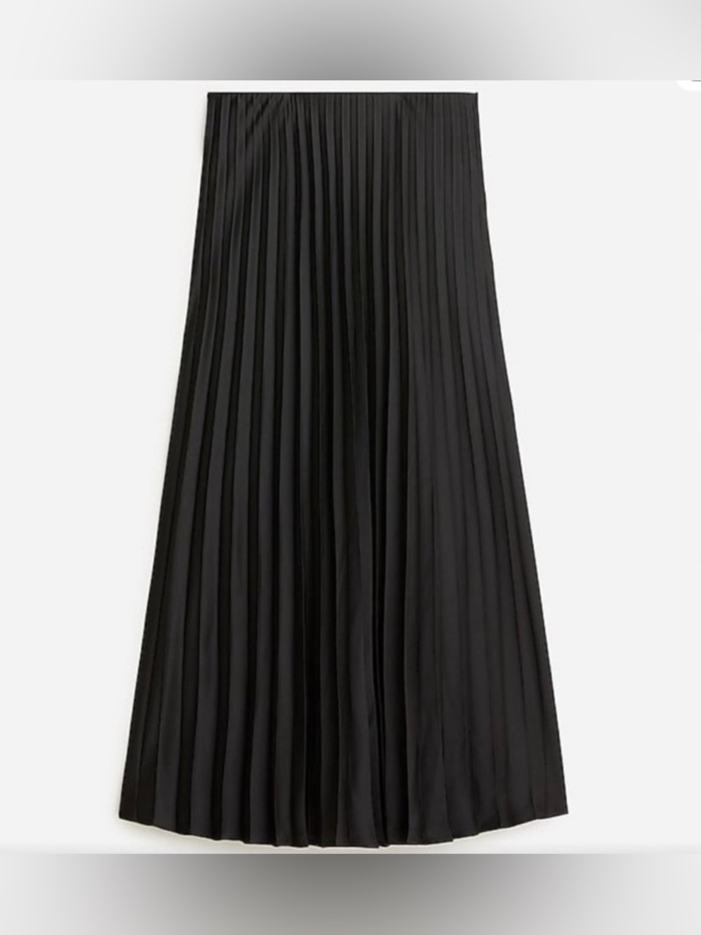 J. Crew Gwyneth Black Pleated Midi Skirt, size XS